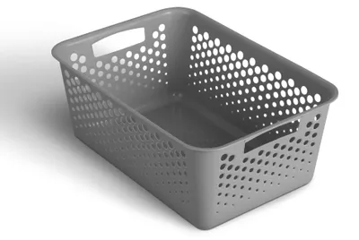 Immagine prodotto di Cestino portaoggetti antracite 12,0 l - 44x30x17 cm - confezione da 1