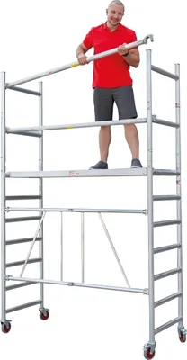 Produktbild von Alu Klappgerüst Mod. 178/250 - Länge: 2,50 m, Breite: 0,70 m, max. Arbeitshöhe: 4 m