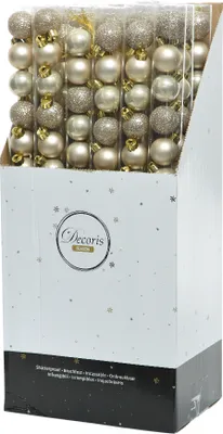 Produktbild von Weihnachtskugeln Kunststoff 3cm 14er Set - Perle