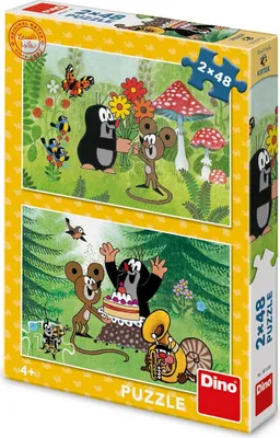 Produktbild von Dino - Puzzle 2x48 Krtko: Oslava - 40-99 dielov