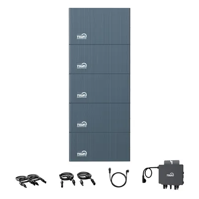 Produktbild von TSUN SolarCan DCU2000Lite Balkonkraftwerk Speicher, mit 4 DB2000Lite Erweiterungsakku und 800W Mikrowechselrichter, 314-Ah-Industriezellen, 0% VAT