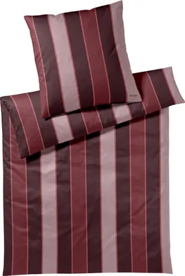 Produktbild von JOOP Bettwäsche Stripes rouge 160x210 cm + 65x100 cm