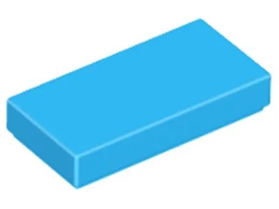 Produktbild von Lego® 1x2 Fliesen 3069 - 50 Stück Dunkles Azurblau