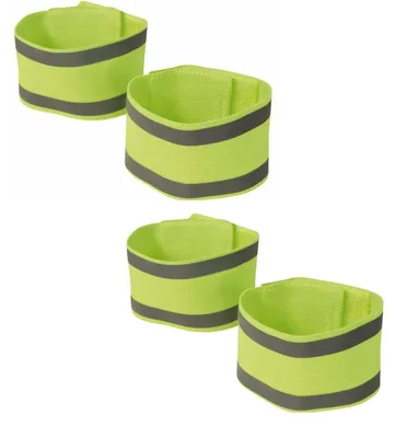 Produktbild von Reflektorbänder 30 cm Set mit 2 Paar = 4 Stück Reflexbänder für Arme, Beine