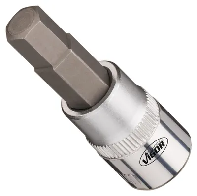 Produktbild von VIGOR Steckschlüsseleinsatz V7158-4 3/8" Innen Sechskant Profil SW 9 mm