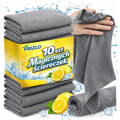 Zdjęcie produktu dla Ściereczki Z Mikrofibry Do Okien – Ścierki Do Szyb – 30 x 30 cm, 10 Sztuk, Bez Smug