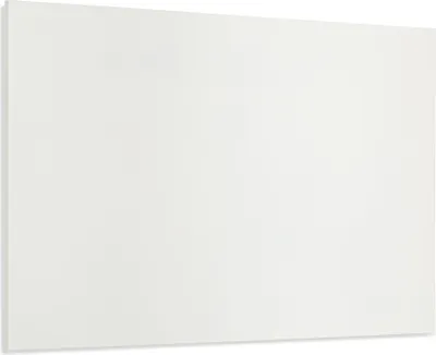 A plain white rectangular panel, likely an infrared heating panel, shown from a slight angle.