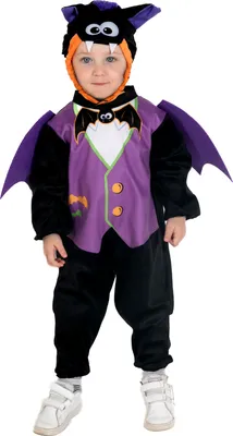 Immagine prodotto di Costume di carnevale da pipistrello tuta bambino (taglia 1-2 anni) con cappellino