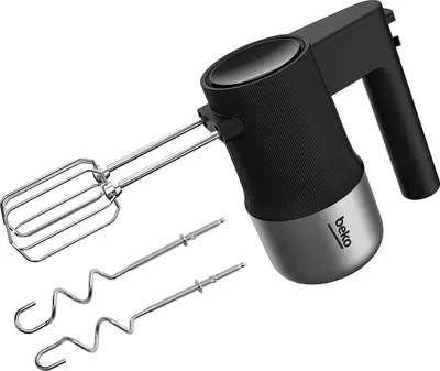 Produktbild von Beko HMM81504BX, Handmixer, Edelstahl, Mixen, Tasten, Leiter, 500 W, 85 mm