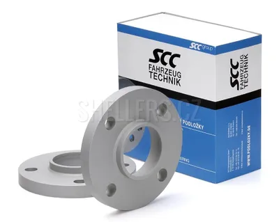 Obrázek produktu pro Rozšiřovací podložky SCC 10mm 4/108 - 63,4 mm, 12132E šedé elox