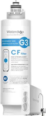 Immagine prodotto di Filtro a goccia d'acqua WD-G3-N1CF, durata 6 mesi, ricambio per sistema a osmosi inversa WD-G3-W
