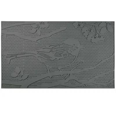 Image de Paillasson Oiseau en caoutchouc 45 x 75 cm