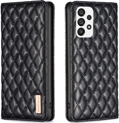 Produktbild von Galaxy A73 5G Hülle, Elegant Bookstyle Flip Leder Kartenfächer Schutzhülle mit Ständer für Samsung Galaxy A73 5G Schwarz