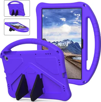 Produktbild von Kinder Hülle für Amazon Fire Max 11, Eva Leichte Stoßfeste Ständer, Kids Griff Schutzhülle Lila