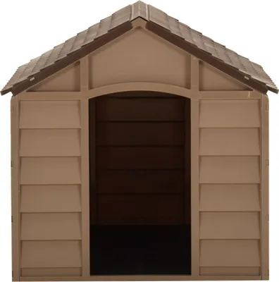 Obrázok produktu pre vidaXL Domček pre psa hnedý 71x71,5x68 cm PP