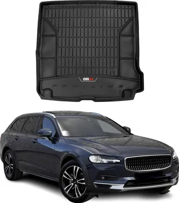 Produktbild von OMAC Gummi Kofferraumwanne für Volvo V90 2016-2025 TPE Laderaumwanne Schwarz