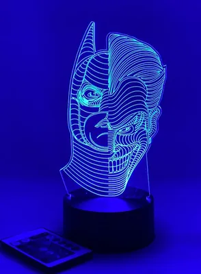 Obrázek produktu pro moXomi 3D LED lampička Batman Joker 16 barev dálkové ovládání