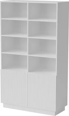 Produktbild von Furniture24 Regal Liverti - B Bücherregal 100 X 171 X 42 Cm Weiß Mdf Regalschrank