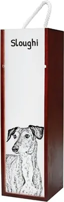 Imagen del producto de Art-Dog Caja de regalo para vino – Saluki – con caja de regalo