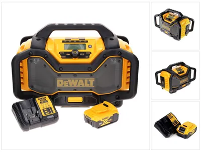 Produktbild von DeWalt DCR 027 P1 Akku Radio DAB+ 10,8-18,0 V + 1x Akku 5,0 Ah + Ladegerät