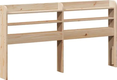 Produktbild von vidaXL Kopfteil mit Ablagen 150 cm Massivholz Kiefer