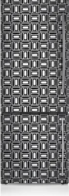 Produktbild von Kühlschrank Aufkleber Kühlschrankmagnete Dekoration Kühlschrankfolie 60x180 cm - Geometrisches Muster