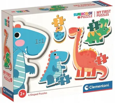 Zdjęcie produktu dla Clementoni Supercolor 20834, 2 szt., Dinozaury, 2 lat(a)