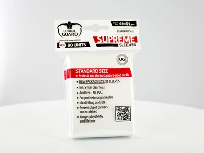 Immagine prodotto di Ultimate Guard card sleeves Supreme Sleeves Bianco (80)