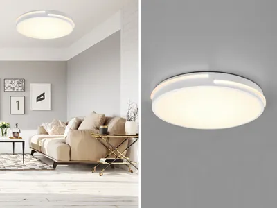 Obrázok produktu pre LED stropné svietidlo TACOMA biela stmievateľná farba svetla nastaviteľná Ø40cm