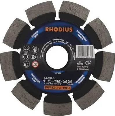 Image de Rhodius 394136 LD 40 Diamond cutting disc Diameter 115 mm 1 pc(s)