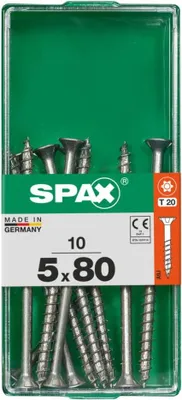 Produktbild von Spax Universalschrauben 5.0 x 80 mm TX 20 - 10 Stk.