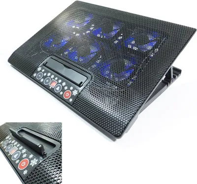 Produktbild von Notebook Kühler M8 Laptop Cooling Pad 6x Lüfter 2x USB Ultrabook 12"-17"