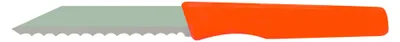 Produktbild von Brötchenmesser / Küchenmesser mit Wellenschliff, Orange