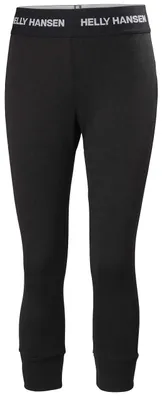 Imagen del producto de Pantalón Helly Hansen para mujer, modelo Lifa Merino Midw, corte de 3/4, color negro, talla L