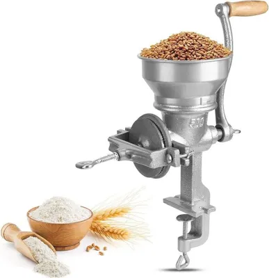 Produktbild von Manuelle Gewürzmühlen Maismühle Einstellbare Handmühle Malzmühle Schrotmühle Kaffeemühle Mohnmühle Nussmühle Kornmühle Handgetreidemühle