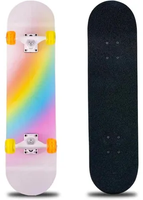 Produktbild von Skateboard 31 x 8 Zoll komplett 8-lagiges Ahornholz ABEC-11 Kugellager 95A Rollen für Anfänger Kinder Jugendliche Erwachsene