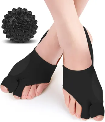 Produktbild von Ballenkorrektur 2 Stück, schwarz, für den Alltag, Hallux Valgus
