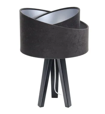 Zdjęcie produktu dla Lampa stołowa GEMSTONE czarna/srebrna/czarna