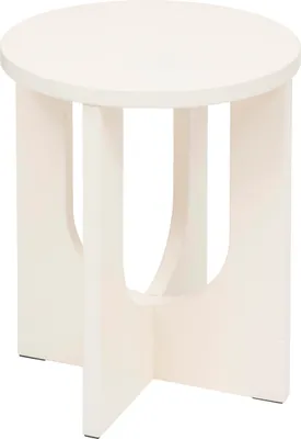 Produktbild von Beistelltisch/Salontisch Bloom - weis - MDF-Holz - rund - Pflanzenaufsteller