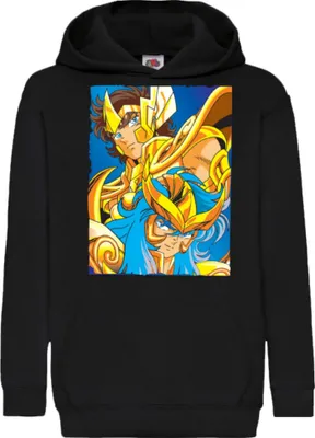 Produktbild von Kinder Kapuzenpullover Saint Anime Seiya Knights Of The Zodiac, 12-13 Jahr - 152 / Schwarz