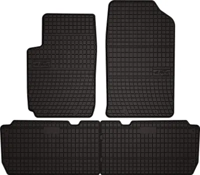 Produktbild von Gummifußmatten passend für Citroen Xsara Picasso (Minivan, Bj. 1997-2010) –  schwarz, passgenau, mit Befestigungen set 4 Stk. - Gummi-Automatten
