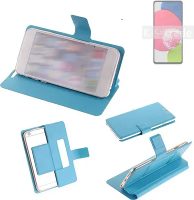 Produktbild von K-S-Trade Schutzhülle Handyhülle kompatibel mit Samsung Galaxy A52s 5G Flip cover Handy case Smartphone Klapphülle blau