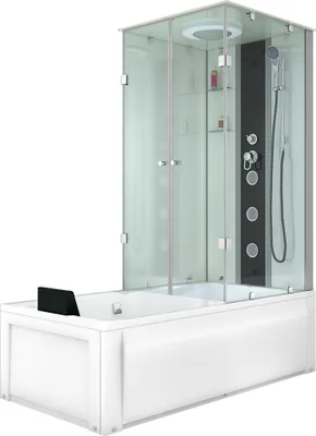 Produktbild von Dusche Wanne Kombination K05-L00 Duschkabine 180x90 cm