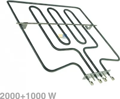 Close-up of an oven heating element.