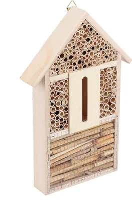 Image de Maison d'insectes en bois Abri de jardin Nichoir Artisanat Décoration Ornement d'extérieur