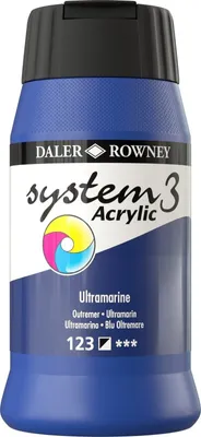 Obrázok produktu pre Daler Rowney System3 Akrylová farba Ultramarine Blue 500 ml 1 ks