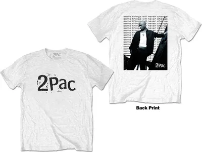 Produktbild von 2Pac Changes Back Repeat White M T-Shirt