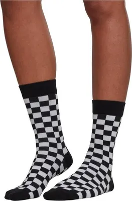 Immagine prodotto di Urban Classics Calzini a scacchiera 2 pezzi nero/bianco - 39-42