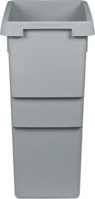 Image de Hailo Seau intérieur 1107229 gris clair 13 litres 258 x 198 x 413 mm