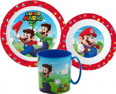 Produktbild von Super Mario Mushroom Kingdom Geschirrset,